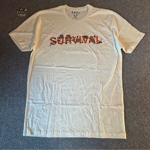 SRVL Cream Survival Graphic Tee